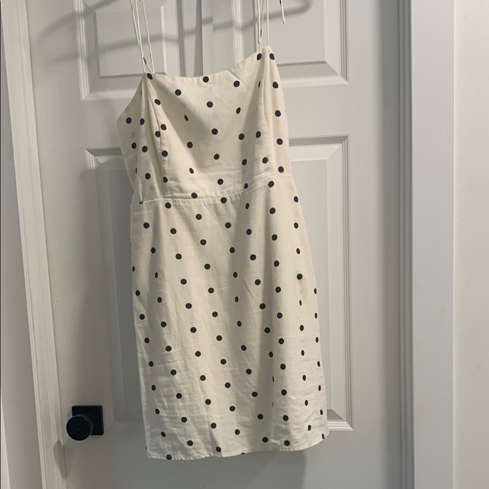 Old Navy Cream Mini Sundress Spaghetti Strap